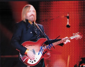 Tom Petty signed photograph