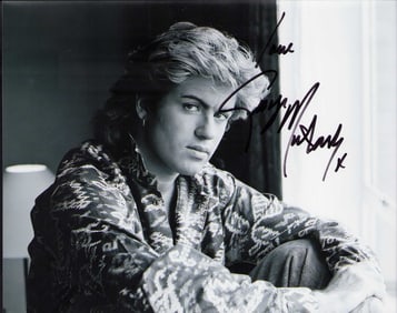 George Michaels signed photograph