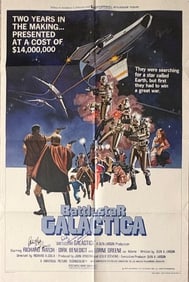 Battlestar Galactica signed original movie poster