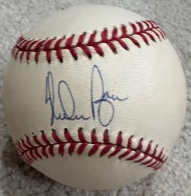 Nolan Ryan single signed baseball