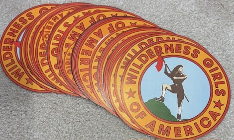 LOT of prop stickers from Troop Beverly Hills movie