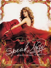 Taylor Swift rare 2011 Tour program signed
