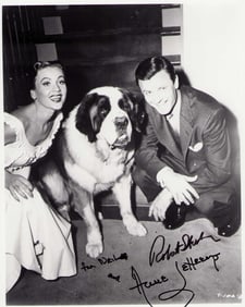 Anne Jeffreys and Roberta Shore signed photograph