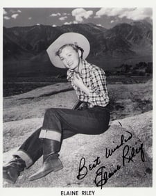 Elaine Riley signed photograph