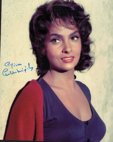 Gina Lollabridgida signed photograph