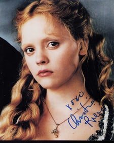 Christina Ricci signed photograph