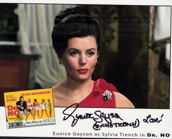 Eunice Gayson signed photograph