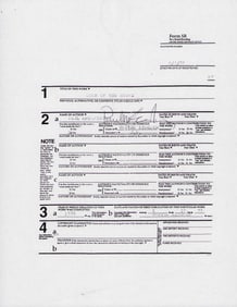 Paul McCartney rare contract signed