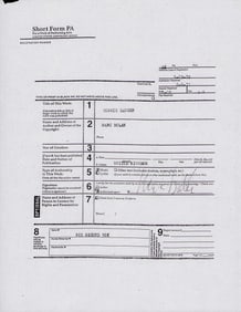 Marc Bolan signed contract