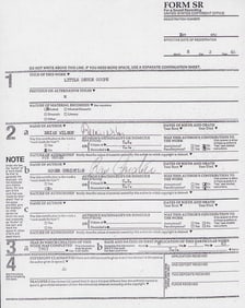 Brian Wilson rare contract signed