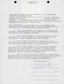 Elton John signed contract