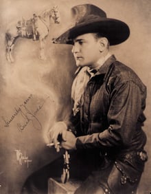Buck Jones rare signed photograph
