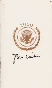 Bill Clinton signed 2000 Innaugural booklet