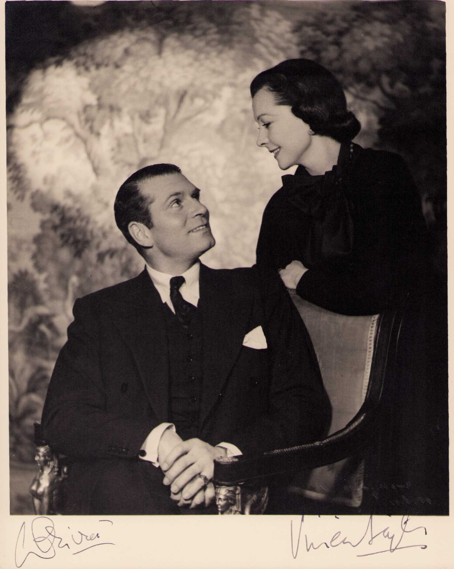 Vivien Leigh and Lawrence O'Livier signed photograph (1 of 1)