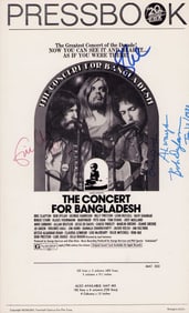 Original Pressbook for the concert for Bangladesh signed by legends