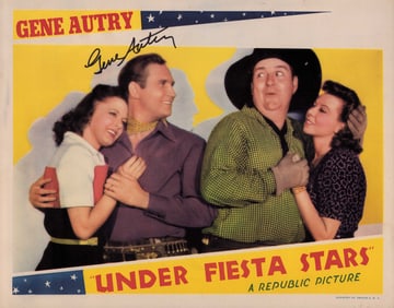 Gene Autry original lobby card signed