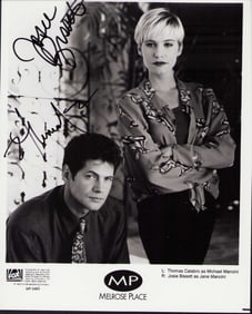 Melrose Place cast signed photograph