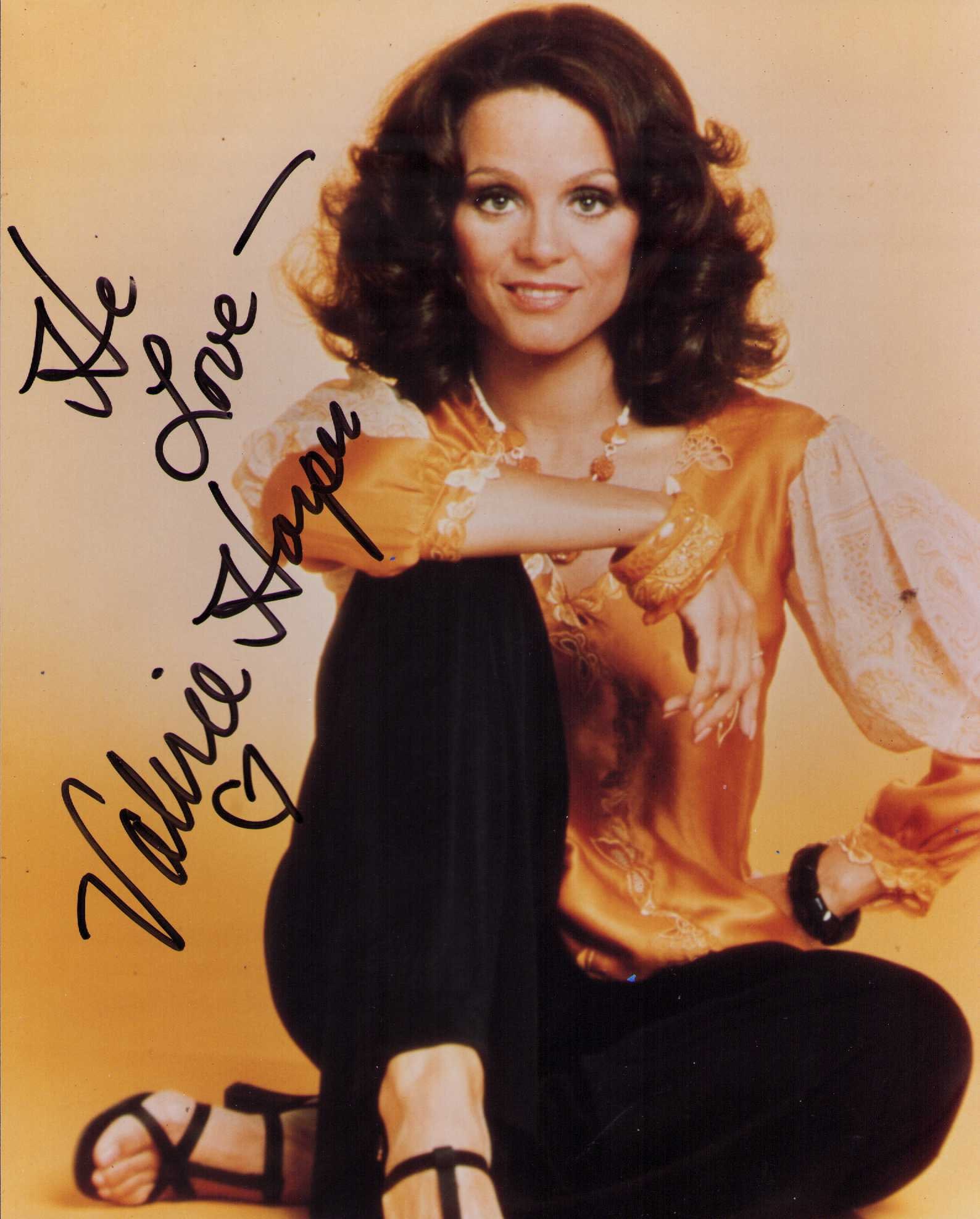 Valerie Harper signed photograph: A RHODA era signed 8x10 by the deceased actress Certificate of AuthenticityEVERY item in this auction comes with at minimum a fully illustrated and serial numbered COA signed by the worlds leading aut