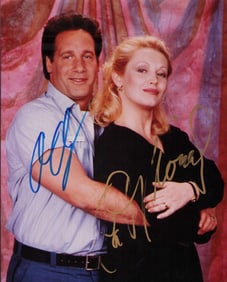 Andrew Dice Clay and Cathy Moriarty signed photograph