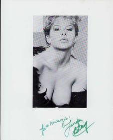 Linda Blair topless signed photograph