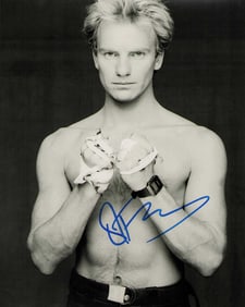 STING signed photo