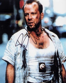 Bruce Willis Die Hard signed photo