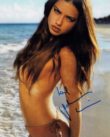 Adriana Lima signed photo