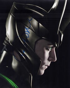 Tom Hiddleston signed photo