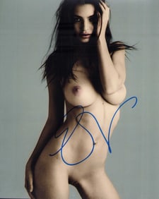 Emily Ratajkowski signed nude photo