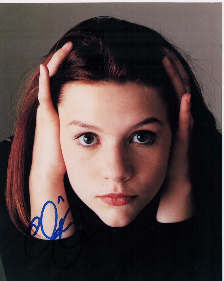 Claire Danes signed photo: A vintage scarce close up of the then young actress Certificate of AuthenticityEVERY item in this auction comes with at minimum a fully illustrated and serial numbered COA signed by the worlds leading