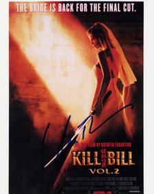 Uma Thurman signed photo