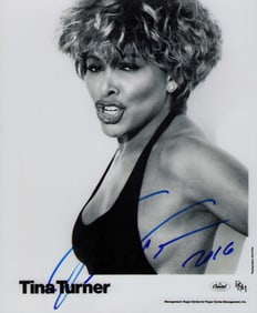 Tina Turner signed photo