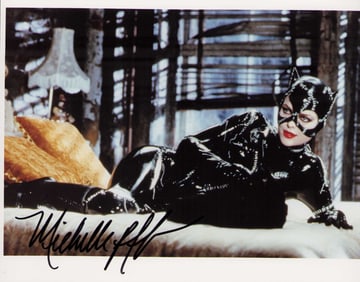 Michelle Pfeiffer signed Catwoman photo