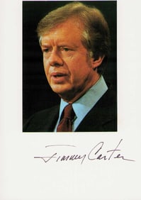 Jimmy Carter signed photo