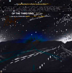 Close Encounters of the Third Kind cast signed LP