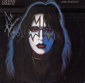 Ace Frehley signed KISS LP