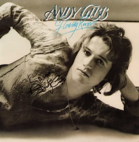 Andy Gibb signed LP