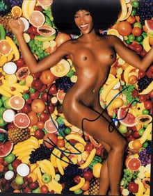 Naomi Campbell signed photo
