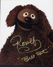 Bill Baretta Muppet voice star signed photo