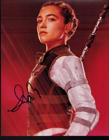 Florence Pugh signed Star Wars photo