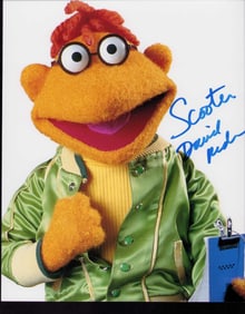 David Rudman signed Muppets photo
