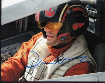 Oscar Isaac signed Star Wars photo
