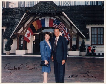 Bob and Elizabeth Dole signed photo