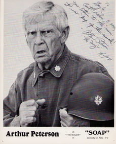 Arthur Peterson signed photo RARE