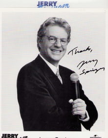 Jerry Springer signed photo