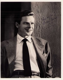 Richard Basehart signed photo