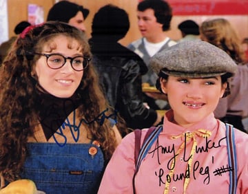 Square Pegs cast signed photo