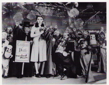 Meinhardt Raabe signed OZ photo