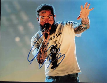 Post Malone signed photo