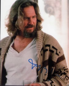 Jeff Bridges signed photo